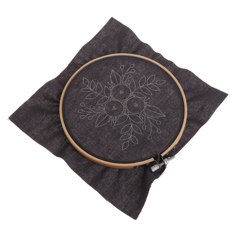 Fleurs européennes bricolage broderie ruban ensemble avec cadre pour débutants Kits couture point de croix artisanat couture décoration