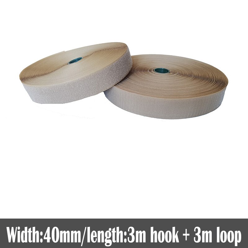 40mm Width no adhesive fastener tape stick clothing tape sewing accessories hook loop sticker strip strap stick 3 meters: Color 13