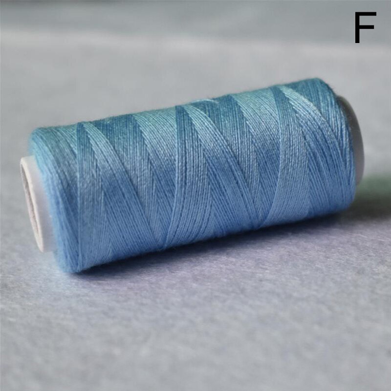 5 pcs/lot jean surverrouillage fils à coudre 50M fort Polyester fil Machine à coudre couture main artisanat accessoires 16 couleurs: F
