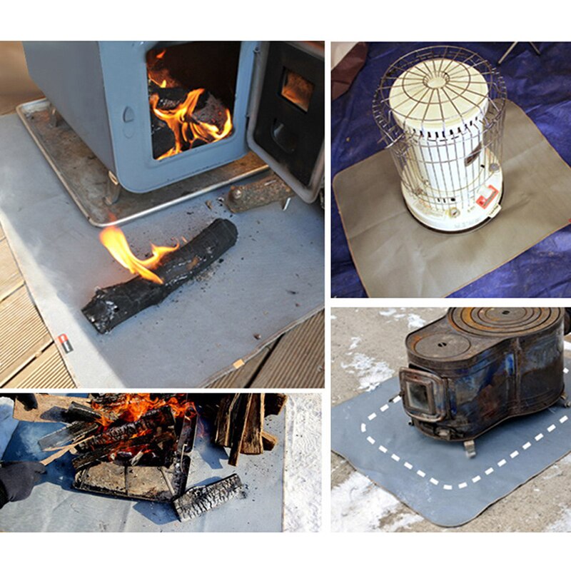 Outdoor Camping Fireproof Cloth Heat Insulation Pad Flame Retardant High Temperature Cloth