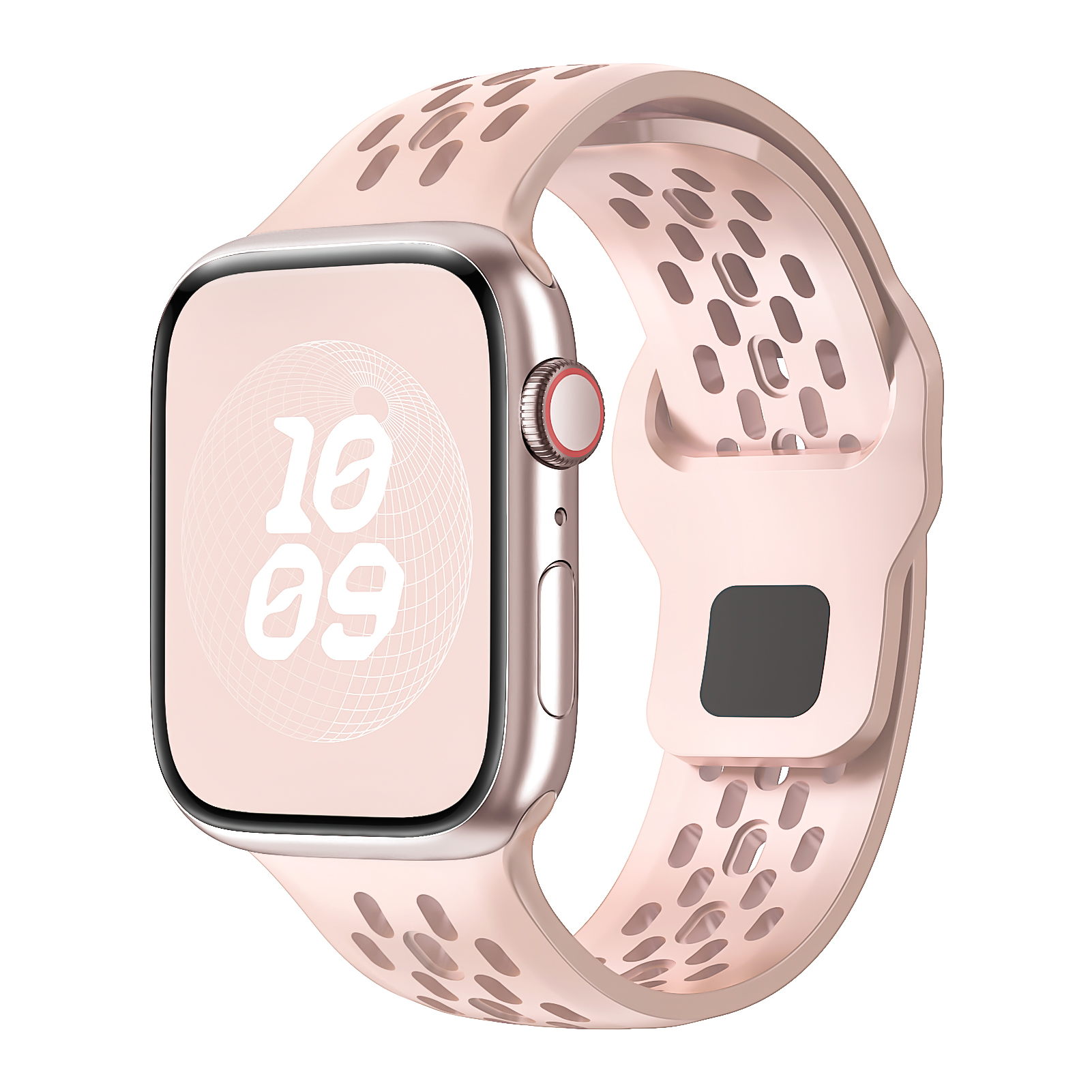 Silikone rem til apple watch rem 45mm 41mm 44mm 49mm 40mm 38 42mm 46mm armbånd correa iwatch series 10 9 8 7 6 5 3 se ultra: Røgfarvet lilla / 20mm