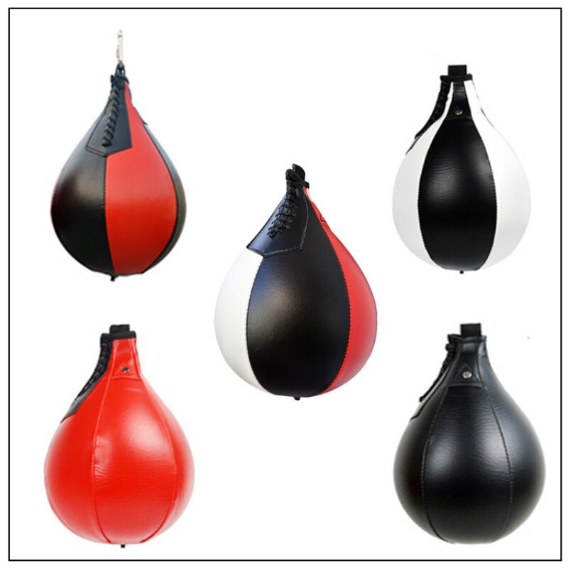 Ballon de boxe en forme de poire, élastique, gonflable, suspendu, pour entraînement à la boxe, sac de sable