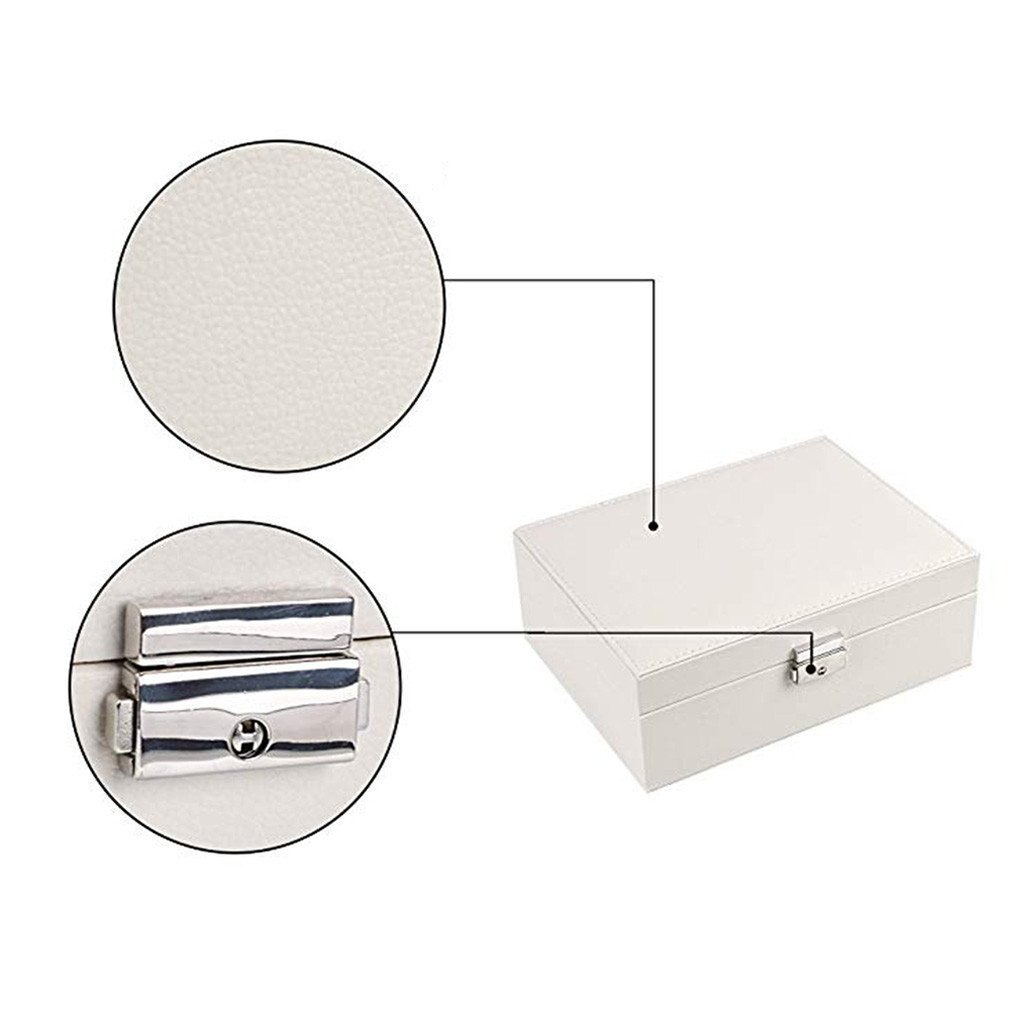 Prachtige Sieraden Doos Vrouwen Lederen Verpakking Ketting Ringen Oorbellen Armband Organizer Display Geschenkdozen Case