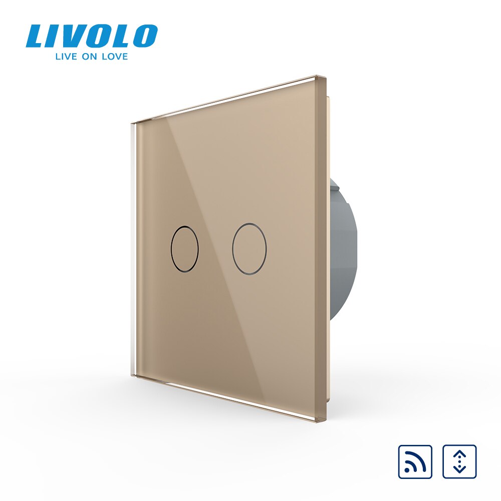 Livolo luxe Muur Touch Sensor Schakelaar, Lichtschakelaar, schakelaar power, Kristal Glas, Stopcontact, multifunctionele sockets, Gratis Keuze
