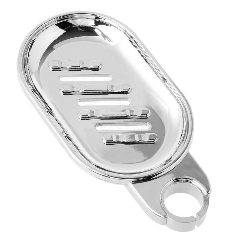 22mm ABS Plastic Shower Rail Soap Dish Box Soap Holder Soap Pallet Shower Rod Holder For Slide Bar Chrome