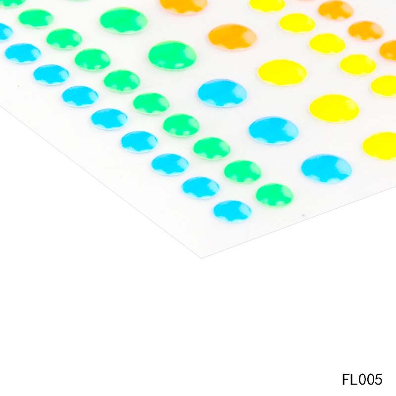 Daboxibo colorido circular auto-adesivo esmalte pontos resina adesivo para scrapbooking/diy artesanato/cartão que faz a decoração