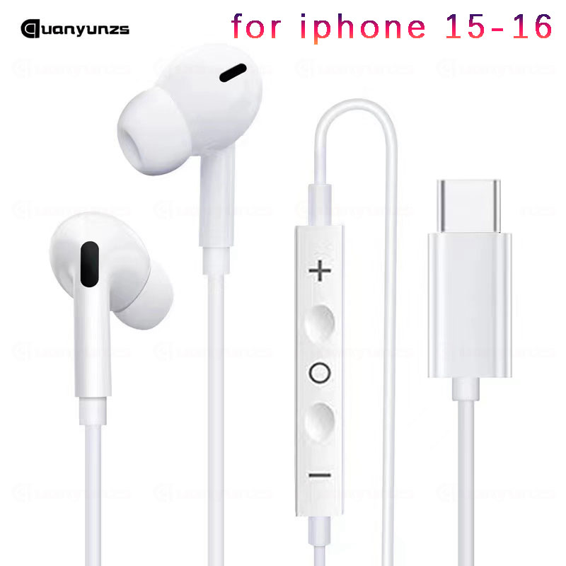 Bedrade koptelefoon Type c Oordopjes voor Apple Lightning-hoofdtelefoon met lijn Iphone 5 6 8 7 Plus X XS MAX XR 10 11 12 13 14 Pro 15 16: green