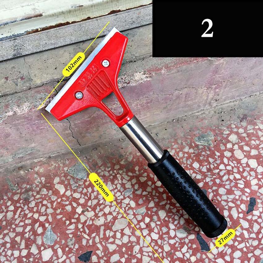 Tunge skraber tapet maling fliser gulve skraber fjerner med klinge husholdnings rengøringsværktøj: 2