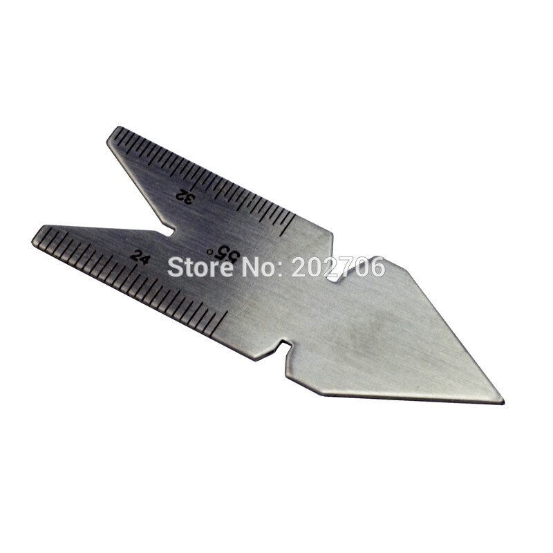 60 degree 55 degree Inch Metric Screw Thread Pitch Gauge Center Gauge Measuring Lathe Tool 3pcs/lot