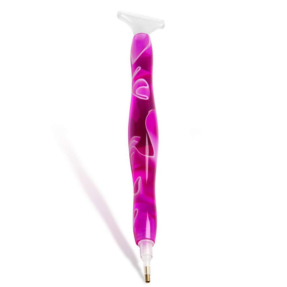Stylo à pointe diamant en résine peint à la main, outil de manucure 5D, bricolage, broderie diamant, fait à la main, poinçon fantaisie, outil de couture