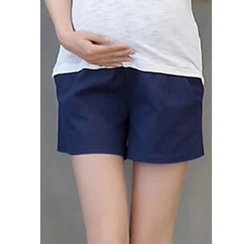 Zomer Katoen Moederschap Buik Korte Broek Zwangere Vrouwen Shorts Zwangerschap Korte Broek Verstelbare Buik Kleding Koreaanse Stijl: C / Xxl