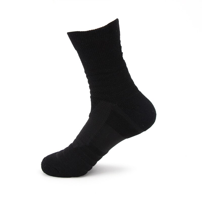SUPER ELITE Sport Sokken Workout Jogging Fietsen Basketbal Running Ski Man Vrouwen Wit Zweet Zwart Grijs Goedkope Sokken Lage Hoge: Black and high cut / EU 37 to45