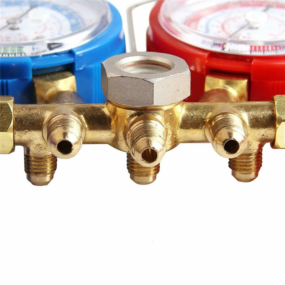 Auto verdeelstukmeterset, airco-diagnose verdeelstukmeterset, airconditioninggereedschap voor  r134a r12 r22 r502 koelmiddelen voor autohuis