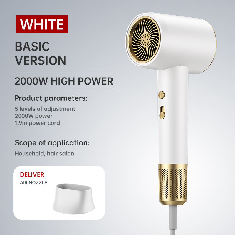 Generation High-Speed Hair Dryer 2400W High-Power Blue Light Negative Ion Ultra Silent Recommended For Home Hair Salons
