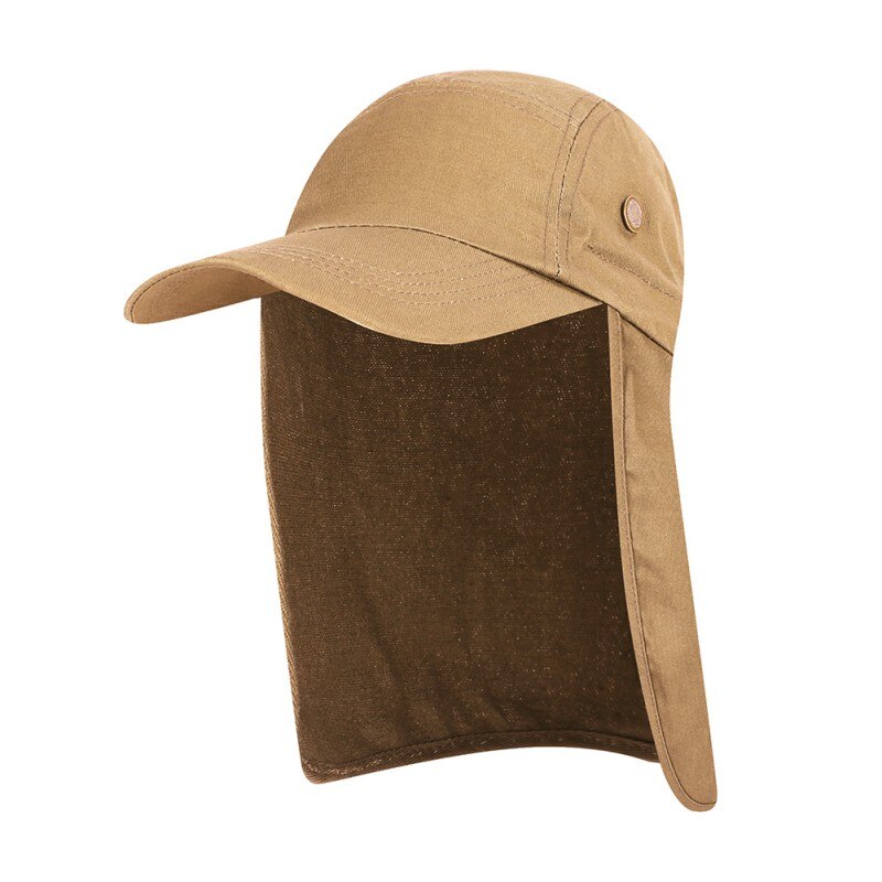 1 PC Vissen Cap met Oor Nek Flap Cover Verstelbare Waterdicht Zonnescherm Vouwen Mesh Sport Hoed Outdoor Sportkleding Pro: Ivoor