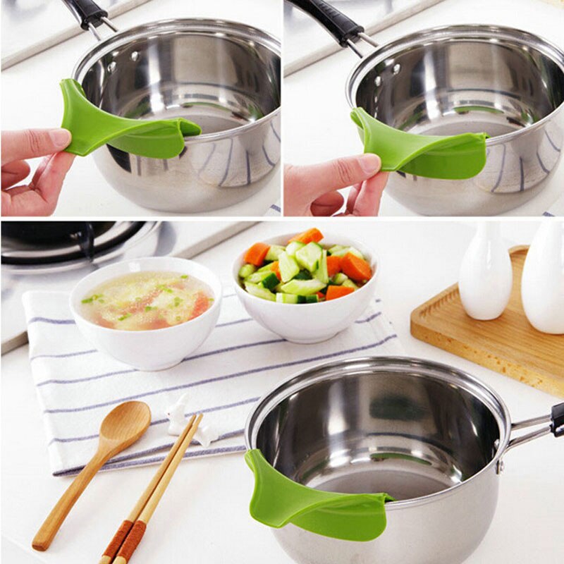 Bac de vidange Anti-déversement en Silicone, déflecteur à bord rond, entonnoir liquide, déviation de la bouche, outils de cuisine, accessoires de cuisine