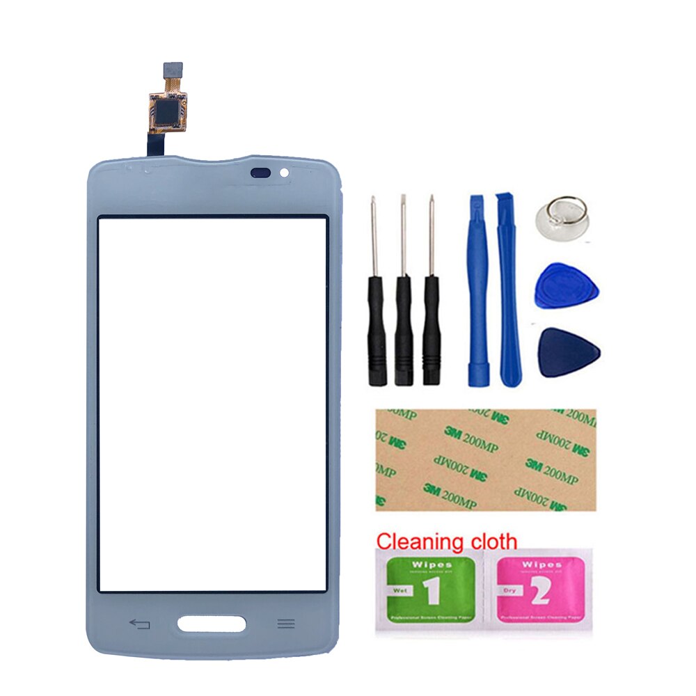 4.0 "Touch Screen Voor Lg L50 D213 Touch Panel Digitizer Voor Glas Lens Sensor Panel Gereedschap 3M Lijm: White With Tools
