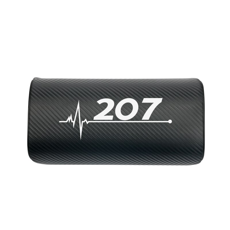 Coche cuello almohada ambos lado de la pu de cuero reposacabezas para Peugeot 206, 207, 208, 306, 307, 308, 407, 408 508 3008 accesorios de coche: Rojo