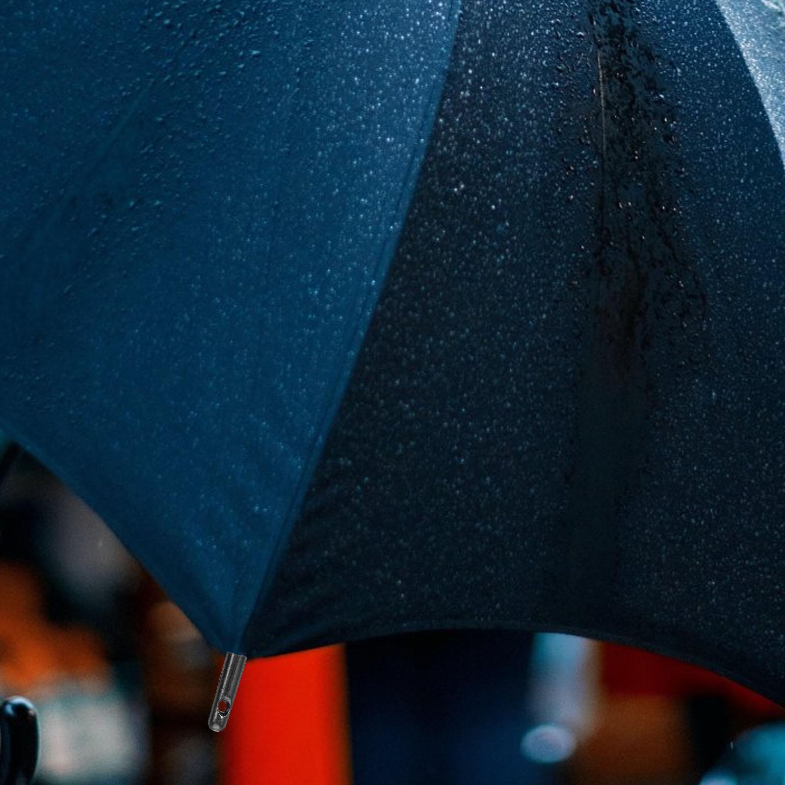 10-teiliges Regenschirm-Zubehör, zusammenklappbare Schwanzperlen, Komponenten-Reparaturteile, Metall-Ersatz-Knochenabdeckungen, faltbar