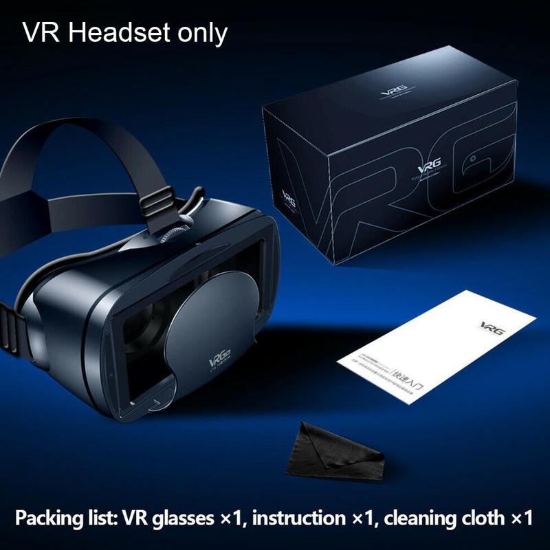 VRG Pro 3D VR Glasses Virtual Reality Full Sn Visual VR For 5 7 Wide-Angle Glasses Game Devices Smartphone to Inch For Movi A5A8