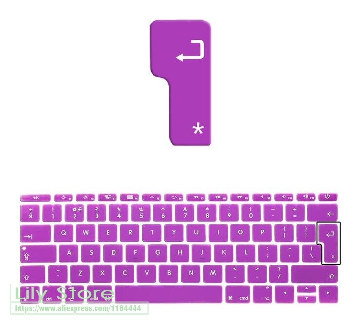 For Macbook Pro 13 with Touch Bar.10 release Model:A1706) European EU/UK EURO English Silicone Keyboard cover Film
