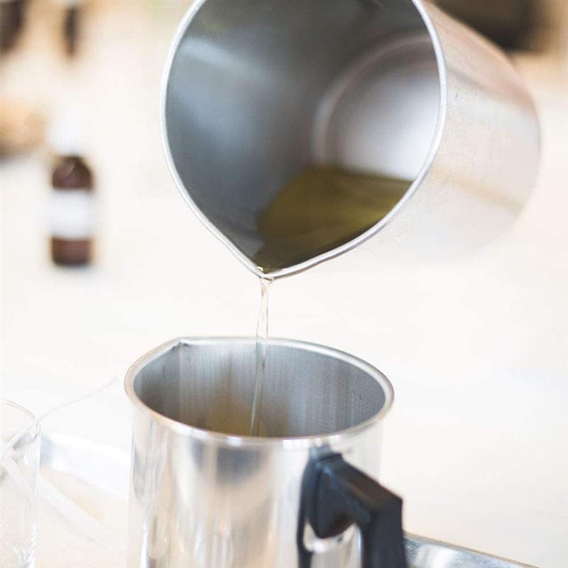 Håndtag voks smeltedigel diy stearinlys sæbe smelter gryde duftende voks smelter metal kaffe toroid kande latte mælk skummende kande