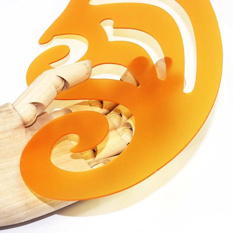 30 CM yellow curve ruler soft 30 cm curve plate / Cloud Ruler / Cloud Ruler / drawing ruler