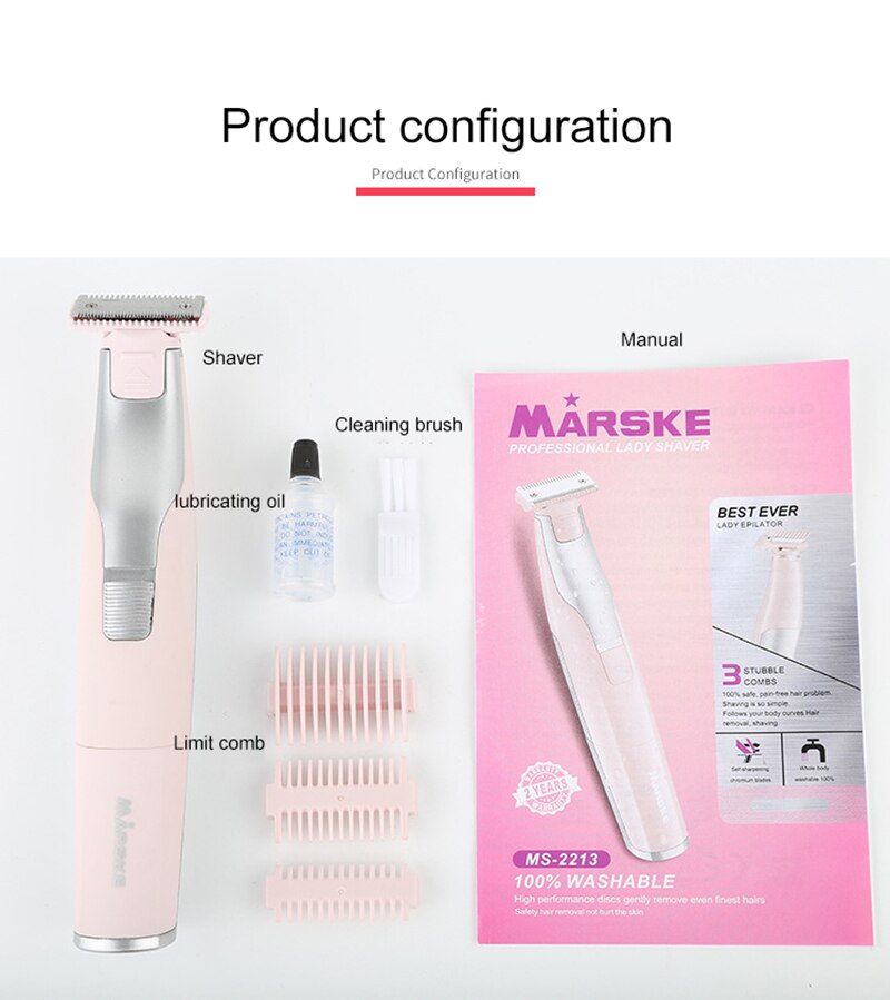 Wasbaar scheermes voor vrouwen, gezichtsscheerapparaat voor vrouwen, scheerapparaat voor vrouwen, bikinilijntrimmer, beenscheerapparaat voor mannen, elektrisch scheerapparaat voor het gezicht: Roze