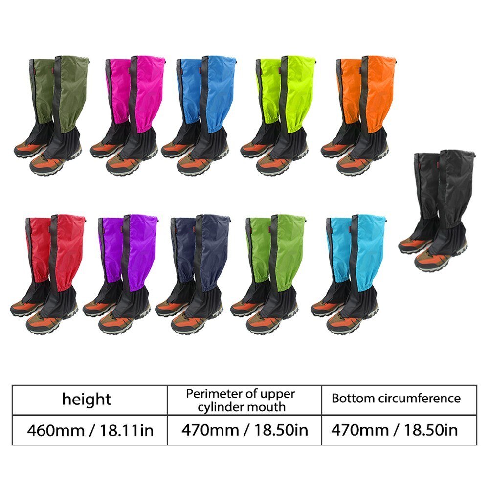 Outdoor Gaiters Sleeve Leg Protector Climbing Calf Sleeve Snowfield Desert Walking Cycling Waterproof Anti Dirt Gaiters Sleeve