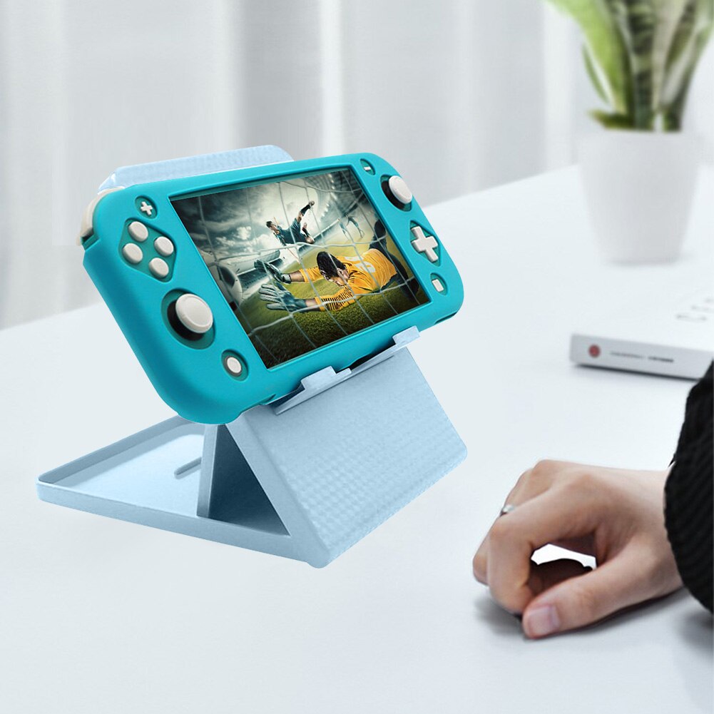 Verstellbarer, universeller desktop-ständer mit faltbarer basis für die n-switch lite host-spielkonsole und gaming-zubehör