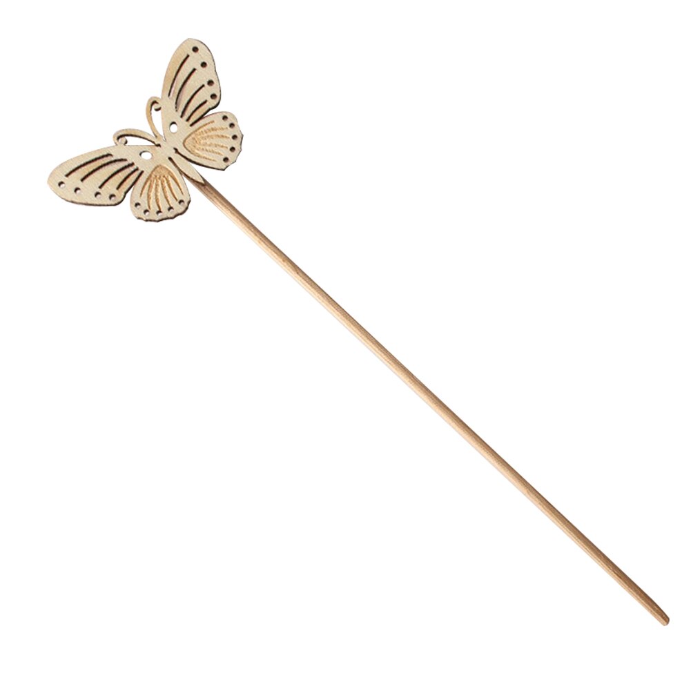 10pcs Handmade Eco-friendly Reed Diffuser Sticks Butterfly Shape Flameless Replacement No Fire Aromatherapy Accessories Wooden