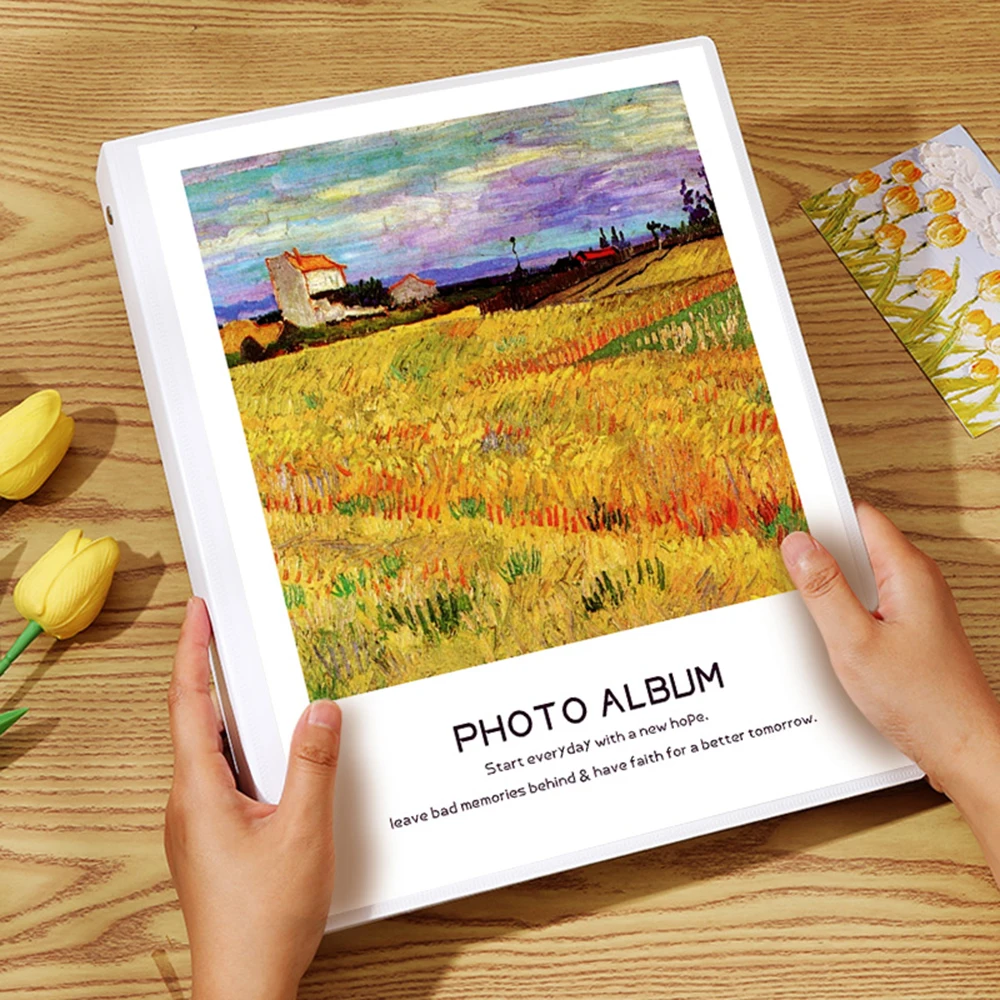 Álbum de fotos autoadhesivo DIY, hojas sueltas, gran capacidad, 30/40 páginas, álbum de recortes conmemorativo, libro de recuerdos familiar, almacenamiento de imágenes: naranja