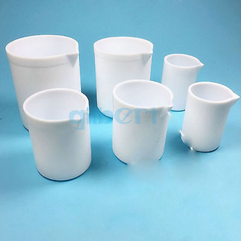 350ml White Measuring Beaker PTFE Silicone Laboratory Ware