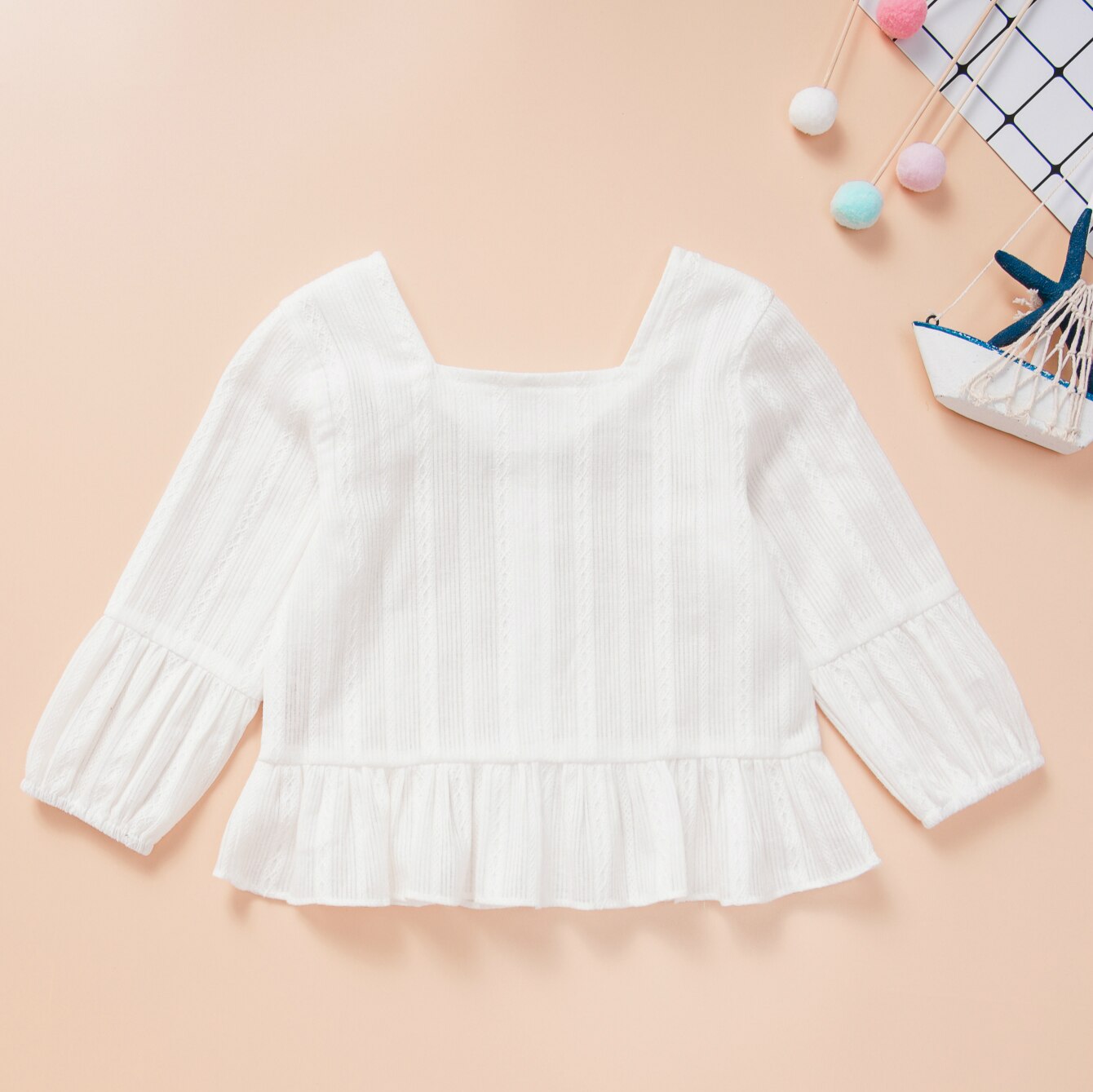 Camisetas blancas de encaje para bebés, bebés, niñas, invierno, primavera, Otoño, camisetas base para niños, blusas de manga larga, ropa de algodón 0-3 y
