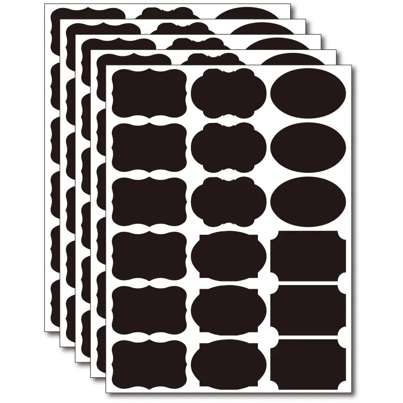 1 STKS Schoolbord Stickers Waterdicht Krijtbord Keuken Spice Label Sticker Thuis Potten Flessen Tags Schoolbord Etiketten Witte Marker: Chocolade