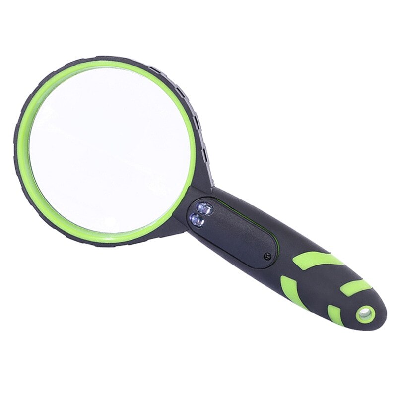 10X Vergrootglas Met Led-verlichting Handheld Handloep Voor Senioren Kids Vergrootglas Met Licht Lezen Vergrootglas