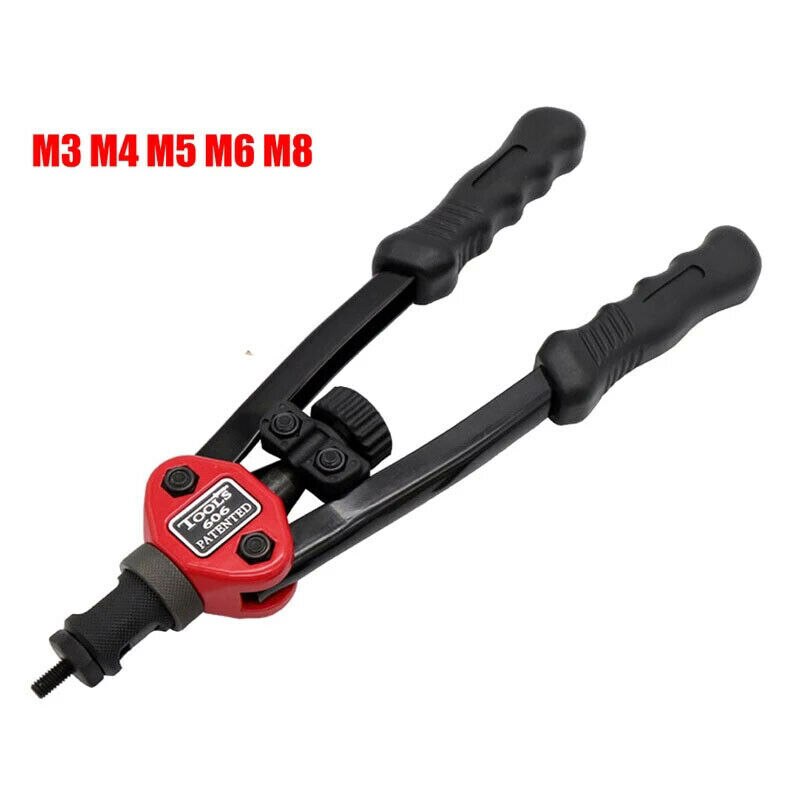 Hand Riveter Guns Rivet Thread Setting Tool Double Handle Nut Setter M3 M4 M5 M6 M8 Riveting Tools Nutsert Metric &amp; SAE Riveting