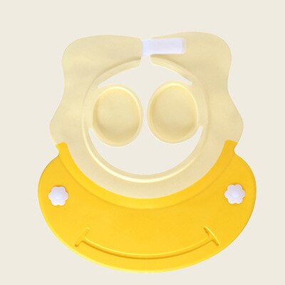 Sicherheit Baby sterben Haare Waschen Hütte Ohr Schutz Typ freundlicher Silikon Schlecht Kappe freundlicher Shampoo Kappe freundlicher: Gelb