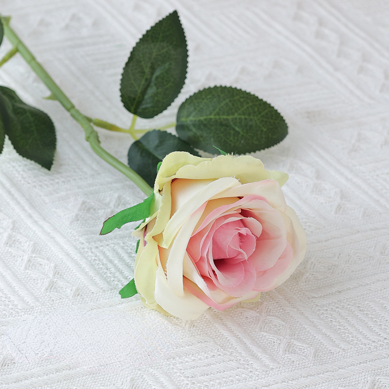 Kunstmatige Rose Takken Zijden Nep Bloemen Bruiloft Fotografie Boeket Thuis Woonkamer Tuin Rood Geel Zwarte Rozen Decoratie: Dark Gray