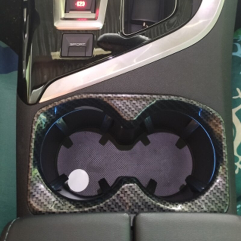 Soporte para vaso de agua para coche marco cubierta pegatinas para Peugeot 5008 3008 GT ABS fibra de carbono