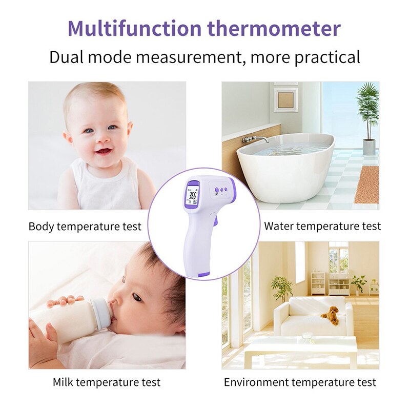 Infrarood Thermometer Digitale Elektronische Thermometer Multifunctionele Contactloze Measure Temperatuur Gun Snel