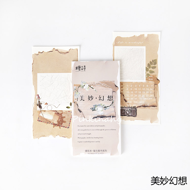 Retro Engels Poëzie Bloem Plant Bureau Wekelijkse Planner Memo pad Sticky Notes Stickers Papier Briefpapier Te Doen Lijst Kantoorbenodigdheden: 2