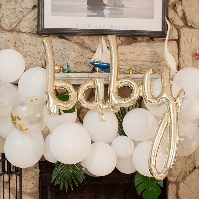 Baby ballon baby shower folie mylar en dreng pige ballon køn afsløre 1st første fødselsdag graviditet annonceringsfest