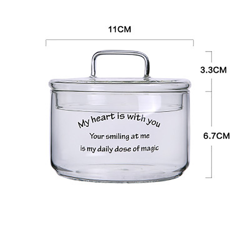 Bocaux de stockage en verre empilables résistants à la chaleur, conteneur hermétique pour café mason bocal distributeur de céréales rangement pour la cuisine: D with cover