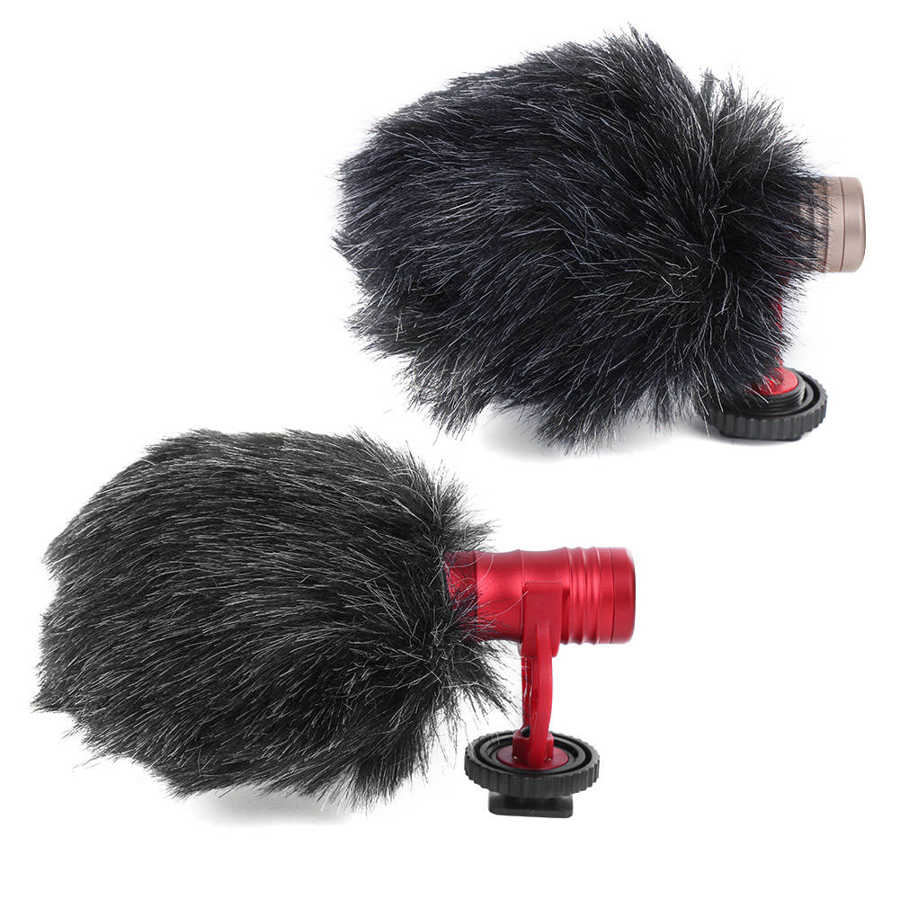 Mini Portable 3.5mm Condenser Microphone Phone Vlogging Video Record Camera Interview Mic with Muff studio microphone