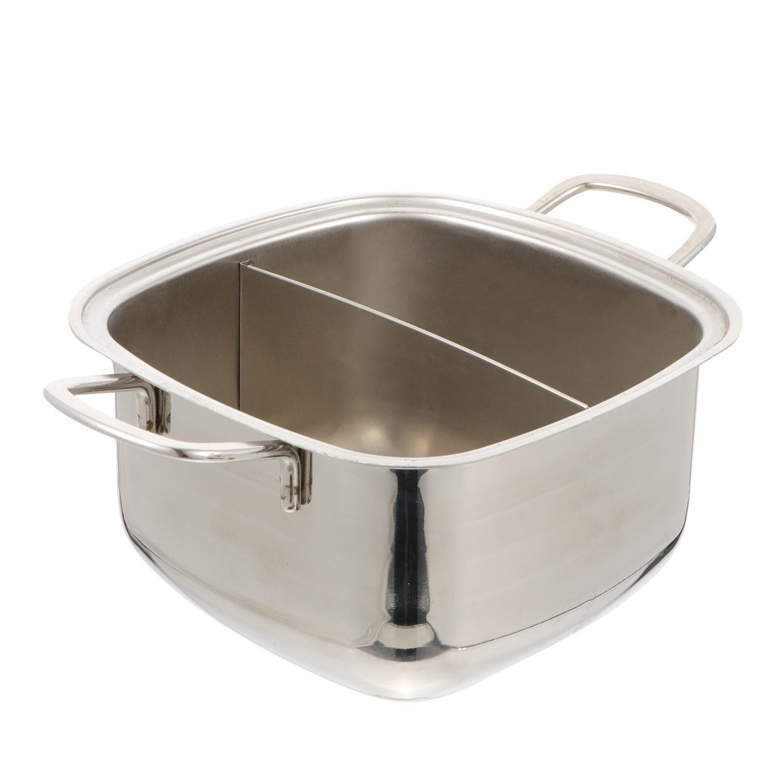 1Pcs Practical Pot Stainless Steel Kitchen Pot Little Pot Multifunctional Pot without Lid for Restaurant A50