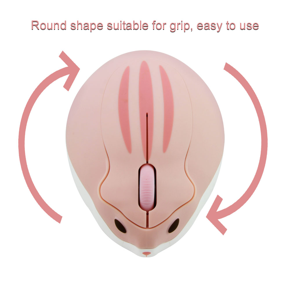 Cute 2.4G Wireless Mouse Ergonomic Optical USB Mice Kawaii Gaming Cartoon Hamster Mouse For PC Laptop Tablet Computer Kid