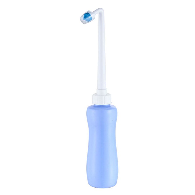 And Cold Dual Nozzle Bidet Toilets Seat Attachment Wash Water Shower Self-Cleaning Sprayer Bathroom Accessories Non-Electric: Handheld Blue