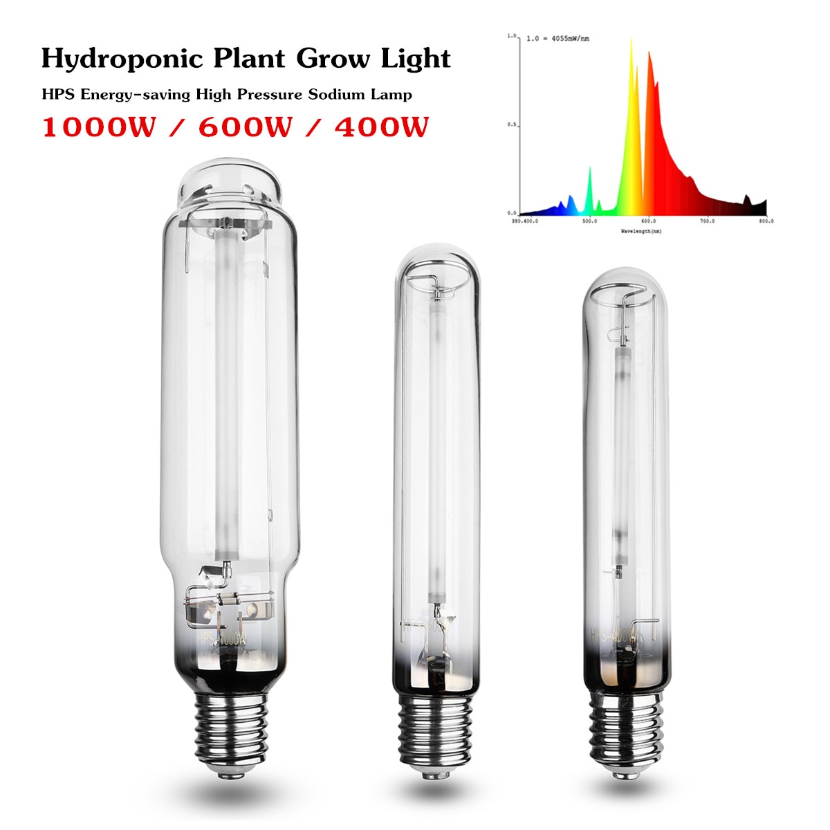 400/600W/1000W HPS Plant Grow Lamp E40 Grow Light Bulb Ballast for sodium bulb Indoor Plant Growing Lamps higth pressure