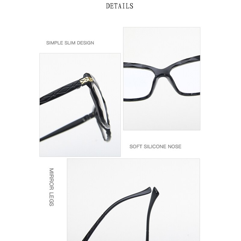 Anti-blue Light Cateye gafas marco mujer gafas transparente monturas para gafas